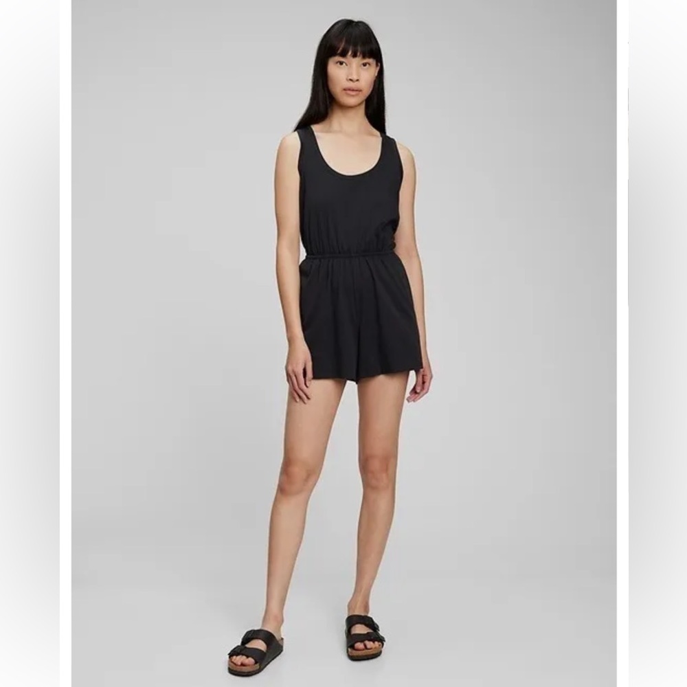 Gap Racerback Cutout Romper, Size Large Tall